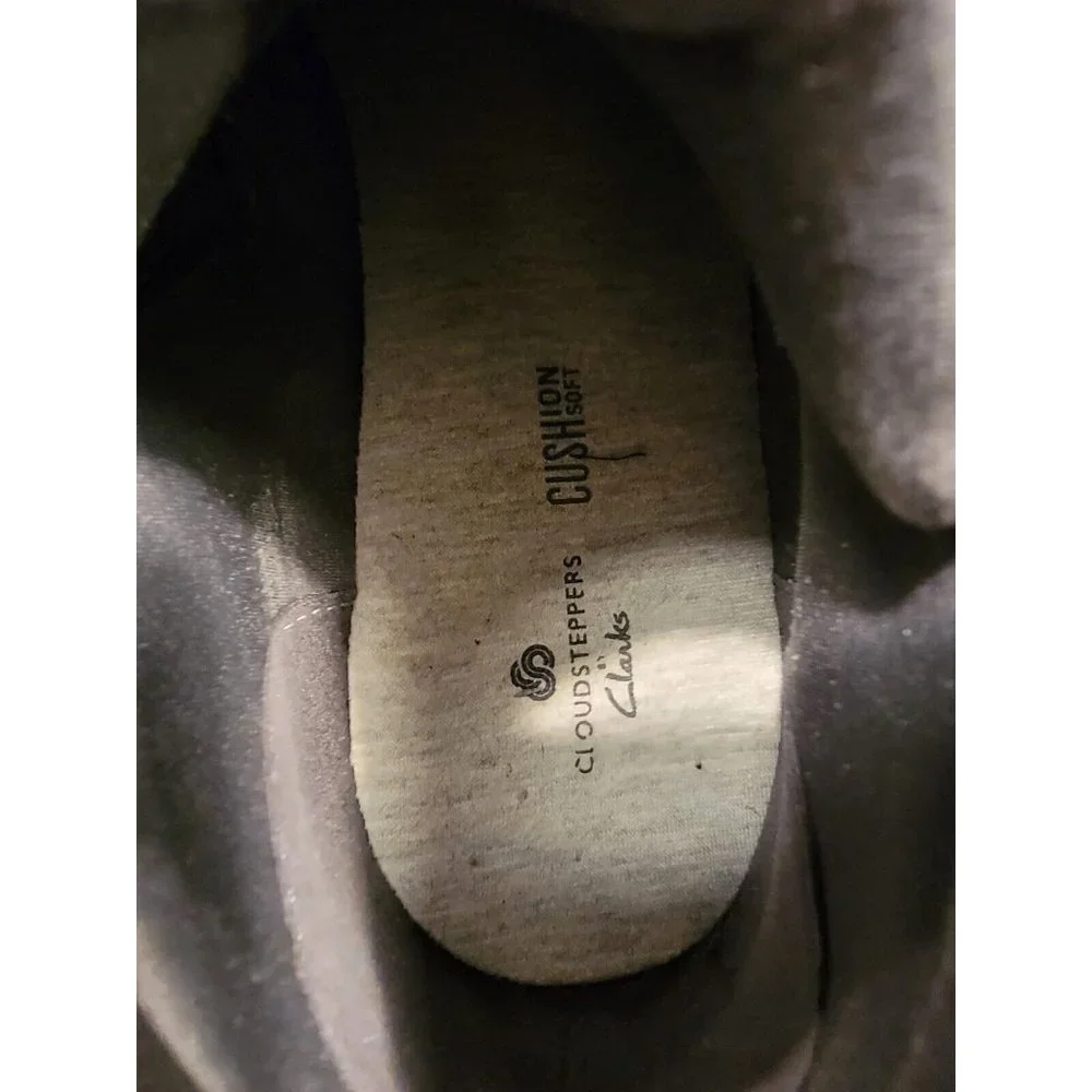 Clarks Cloudsteppers Size 9 Womens Shoes Gray Zip Up Booties - Picture 5 of 6